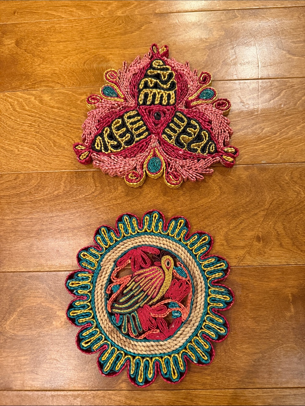Set of Vintage Straw Pot Holders